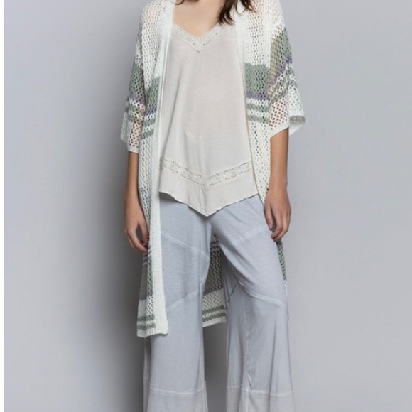 Waffle Knit Cardigan - Picture 2 of 5